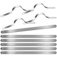 Los mejores  - 100 tiras de aluminio para la nariz- puente para mascarillas- 90 mm- adhesivas- metálicas y planas- para costura